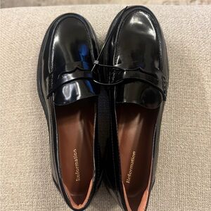 NWOT REFORMATION "Agathea" Chunky Loafers - size 8, Black